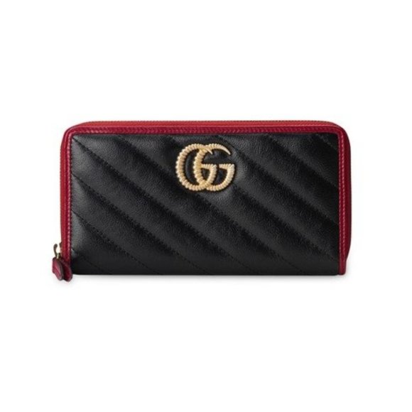 GUCCI GG Marmont Zip Around Wallet NEW with DUST BAG OR BOX - Picture 1 of 3
